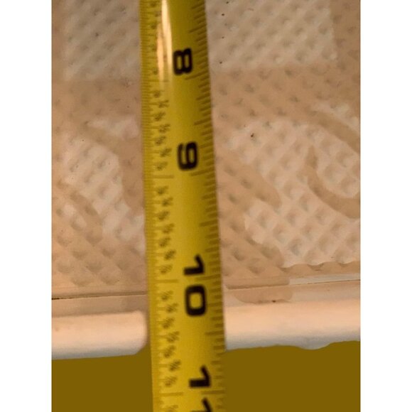 White Metal Tray with Handles 18" x 10.5" - Picture 6 of 8